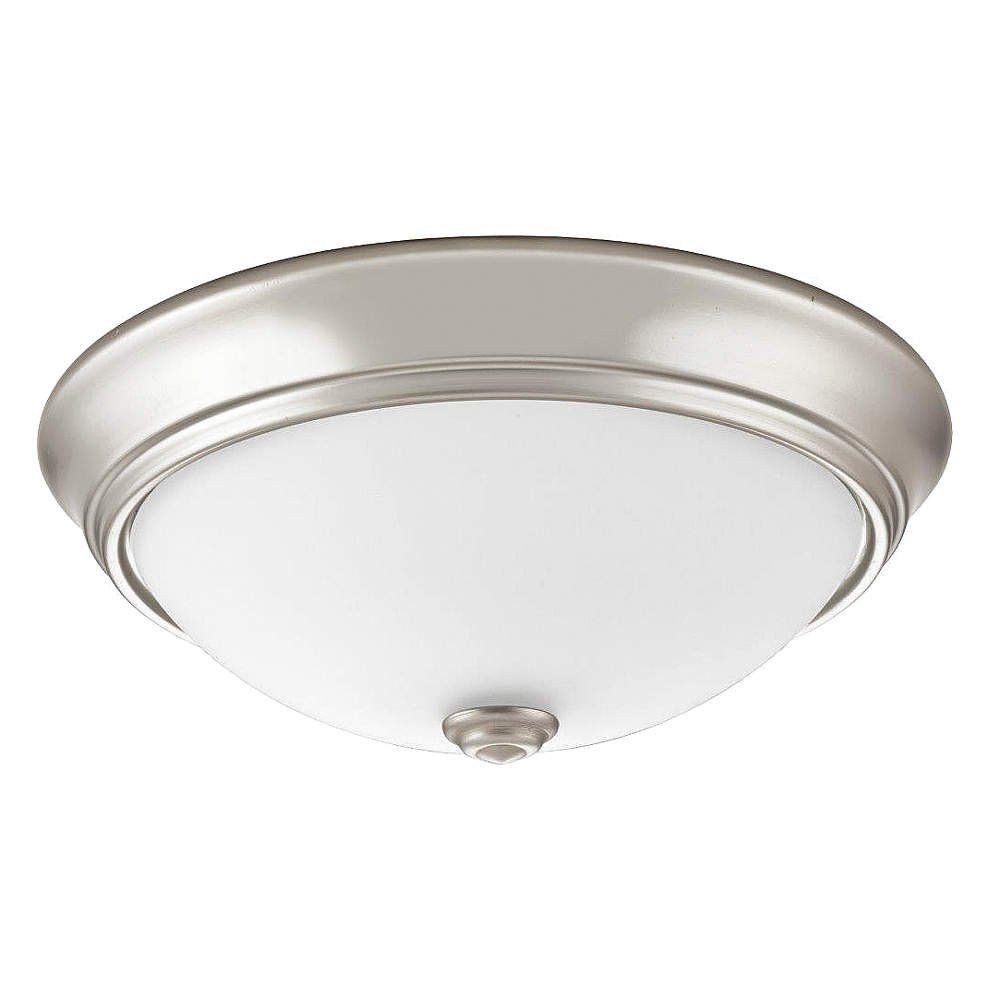 Lithonia Lighting-FMDECL 10 14840 BN M4-Essentials - 10 Inch 20.08W 4000K 1 LED Decor Round Flush Mount   Brushed Nickel Finish with White Acrylic Glass